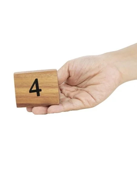 Numéros de table en bois Olympia 1 à 10