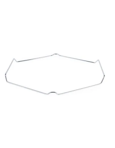 Pierre à pizza rectangulaire avec support métal de service