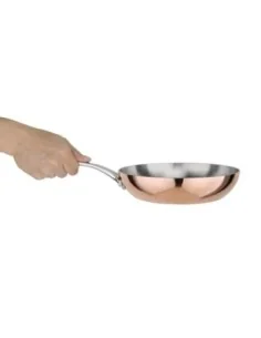 Poêle triple paroi cuivre induction Vogue 200mm 2