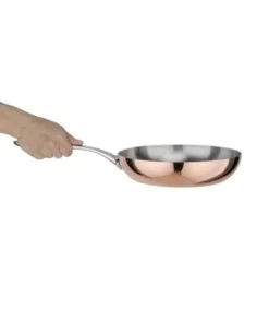 Poêle en cuivre 3 couches induction Vogue 240mm 2