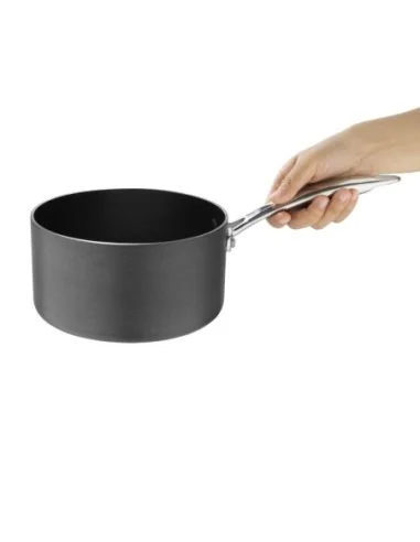 Casserole antiadhésive en aluminium anodisé Vogue 180mm