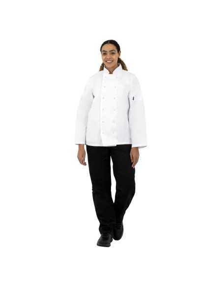 Veste de cuisine mixte Whites Vegas manches longues blanche XS