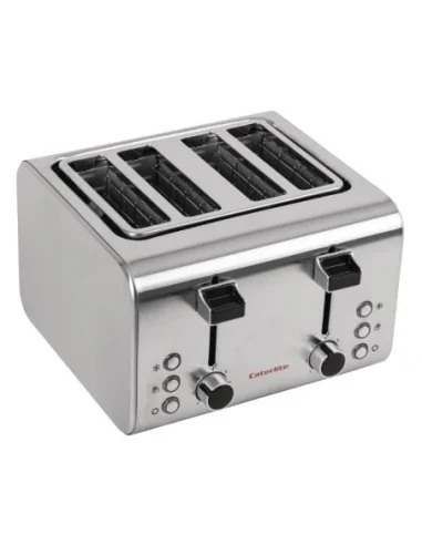 Grille-pain inox Caterlite 4 tranches