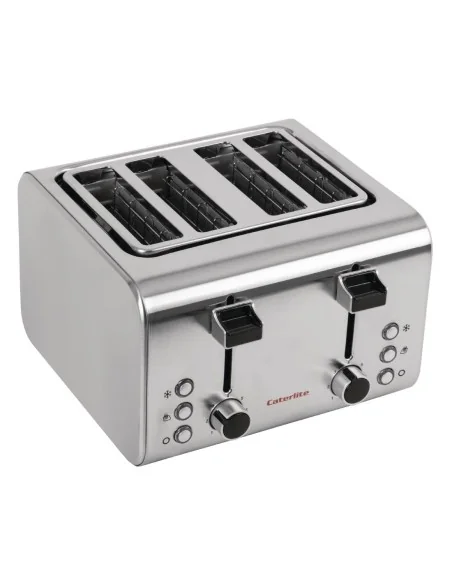 Grille-pain inox Caterlite 4 tranches