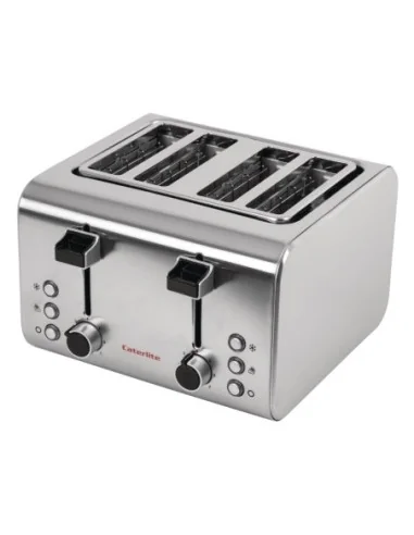 Grille-pain inox Caterlite 4 tranches
