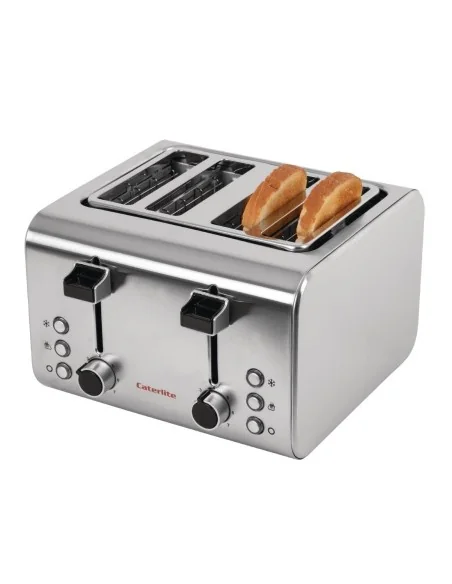 Grille-pain inox Caterlite 4 tranches