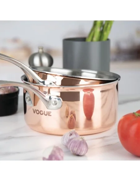 Casserole triple paroi cuivre induction Vogue 160mm