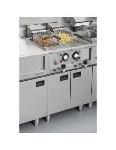 Friteuse électrique double Buffalo Série 600 2 x 8L
