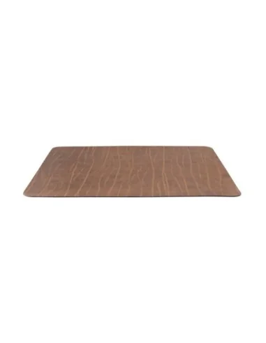 Set de table en cuir recyclé Securit Leather marron