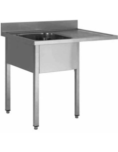 PLONGE INOX DEMONTABLE ENCASTREMENT LV. 1 BAC 600X500X300...