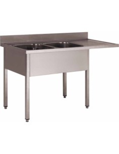PLONGE INOX 304 DEMONTABLE ENCASTREMENT LV.2 BACS...