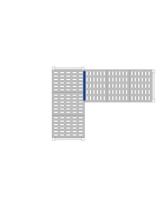 RACCORD D'ANGLE 1 NIVEAU P-465 MM POUR RAYONNAGE ECO