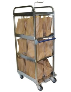 CHARIOT DRIVE 12 SACS AVEC SYSTEME DE FREIN CENTRALISE...