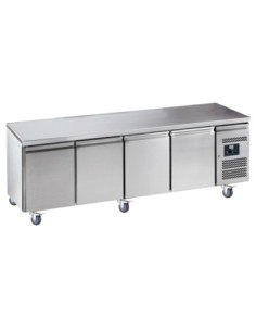 DESSERTE REFRIGEREE INOX. -2/+8°C.  4 PORTES 430X333 MM....