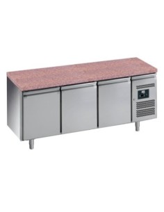 DESSERTE REFRIGEREE INOX. -2/+8°C.  DESSUS GRANIT 3...