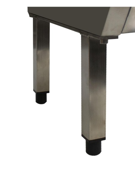 KIT DE 4 PIEDS HAUTEUR 200 POUR VITRINE A INGREDIENTS A VISSER (4 VIS INCLUSES)  L (en mm) : 355 - P (en mm) : 30 - H (en mm) :