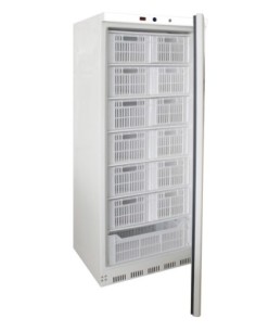 ARMOIRE REFRIGEREE BLANCHE. -18/-24°C AVEC 7 CLAYETTES...