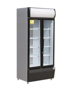 VITRINE A BOISSONS +1/+10°C.  2 PORTES BATTANTES VITREES....