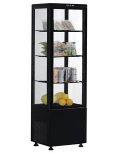 VITRINE REFRIGEREE NOIRE 235 LITRES 0/+12°C AVEC...