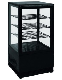 VITRINE REFRIGEREE NOIRE 68 LITRES 0°C/+12°C 3 GRILLES....