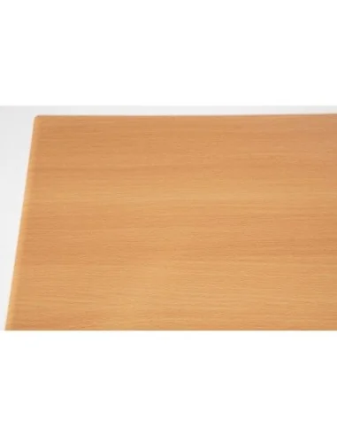 Plateau de table rectangulaire pré percé Bolero coloris hêtre