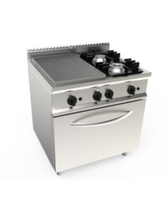 PLAQUE COUP DE FEU 4.5KW + 2 FEUX GAZ (4.5+7.5KW) SUR...