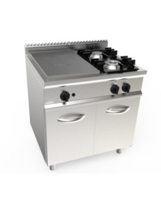 PLAQUE COUP DE FEU 4.5KW + 2 FEUX GAZ (4.5+7.5KW) SUR...