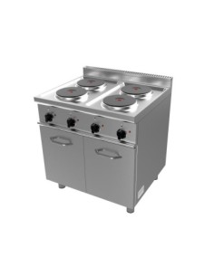 FOURNEAU ELECTRIQUE 4 PLAQUES INOX 304 SUR MEUBLE PLACARD...