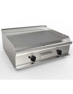 FRY-TOP GAZ NERVUREE A POSER ZONE DE CUISSON 800X530 MM L...