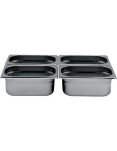 BAC GASTRO INOX GN1/4 P-100  L (en mm) : 265 - P (en mm)...