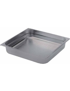 BAC GASTRO INOX 2/1 FOND PERFORE + COTE  L (en mm) : 530...