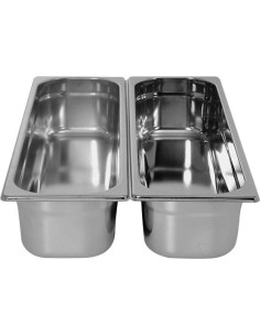 BAC GASTRONORME INOX GN2/4 P-40 MM  L (en mm) : 530 - P...
