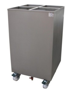 CHARIOT INOX 304 POUR TREMPAGE DE BROCHES DE ROTISSOIRE....