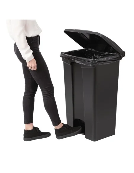 Poubelle de cuisine à pédale Jantex noire 87L