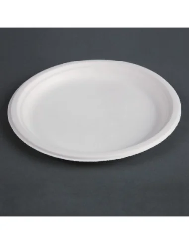 Assiettes en bagasse compostables Fiesta Compostable 26 cm (x50)