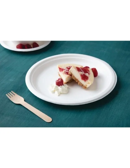 Assiettes en bagasse compostables Fiesta Compostable 26 cm (x50)