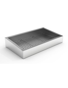 BAC À GLACE PILÉE INCLINÉ 3/1 GN AISI 304
VIDANGE CÔTÉ...