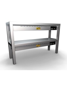 ÉTAGÈRE CHAUFFANTE EN CÉRAMIQUE 2 NIVEAUX 1000
6 HEATERS... 2