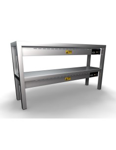 ÉTAGÈRE CHAUFFANTE EN CÉRAMIQUE 2 NIVEAUX 1200
6 HEATERS... 2