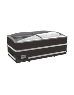 CONGÉLATEUR BAHUT NOIR POUR SUPERMARCHÉ TÊTE DE GONDOLE...