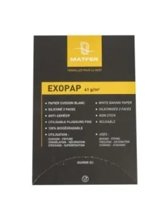 Papier cuisson Matfer Bourgeat Exopap 600 x 400 mm (lot de 500) 2