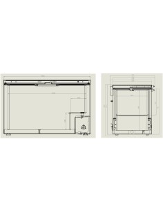 CONGÉLATEUR BAHUT COUVERCLE EN INOX 407 L 2