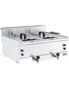 BASE 600 FRITEUSE A GAZ. 2X8L
**ATTENTION, LARGEUR 800MM**