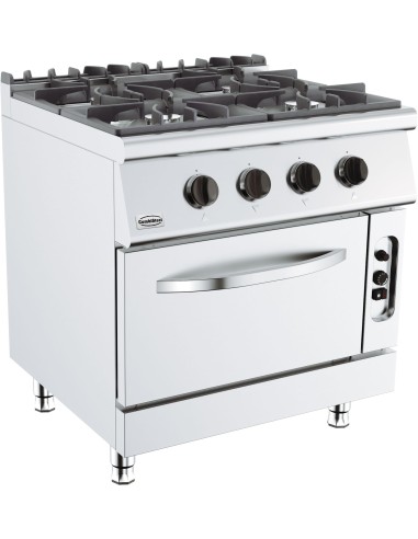 BASE 700 CUISINIERE A GAZ 4 BR. AVEC FOUR À GAZ