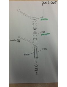 ROBINET AVEC COMMANDE DE COUDE 2