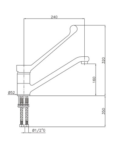 ROBINET AVEC COMMANDE DE COUDE