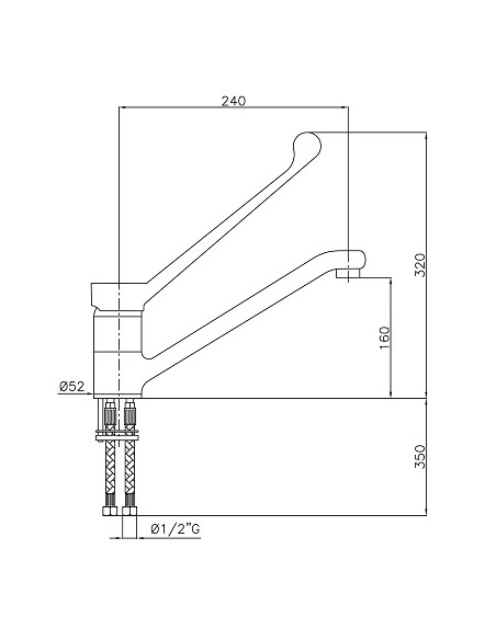 ROBINET AVEC COMMANDE DE COUDE