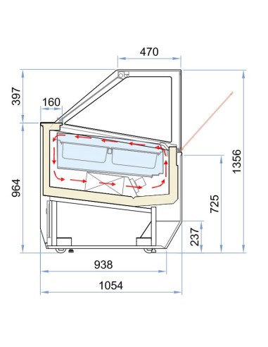 VITRINE À CREME GLACÉE MILLENIUM 12