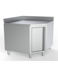 PLAN DE TRAVAIL ANGLE AVEC PORTE ET BORD RELEVÉ 1000/1000...