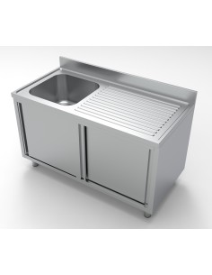 700 BLOC-ÉVIER PORTES COULISST 1 À GAUCHE 1400